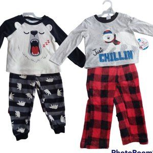 3 Piece-Dino Member's Mark Children's long Sleeve Pajama Set